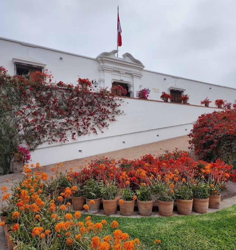 Larco Museum's beautiful gardens and pre-Columbian artifacts