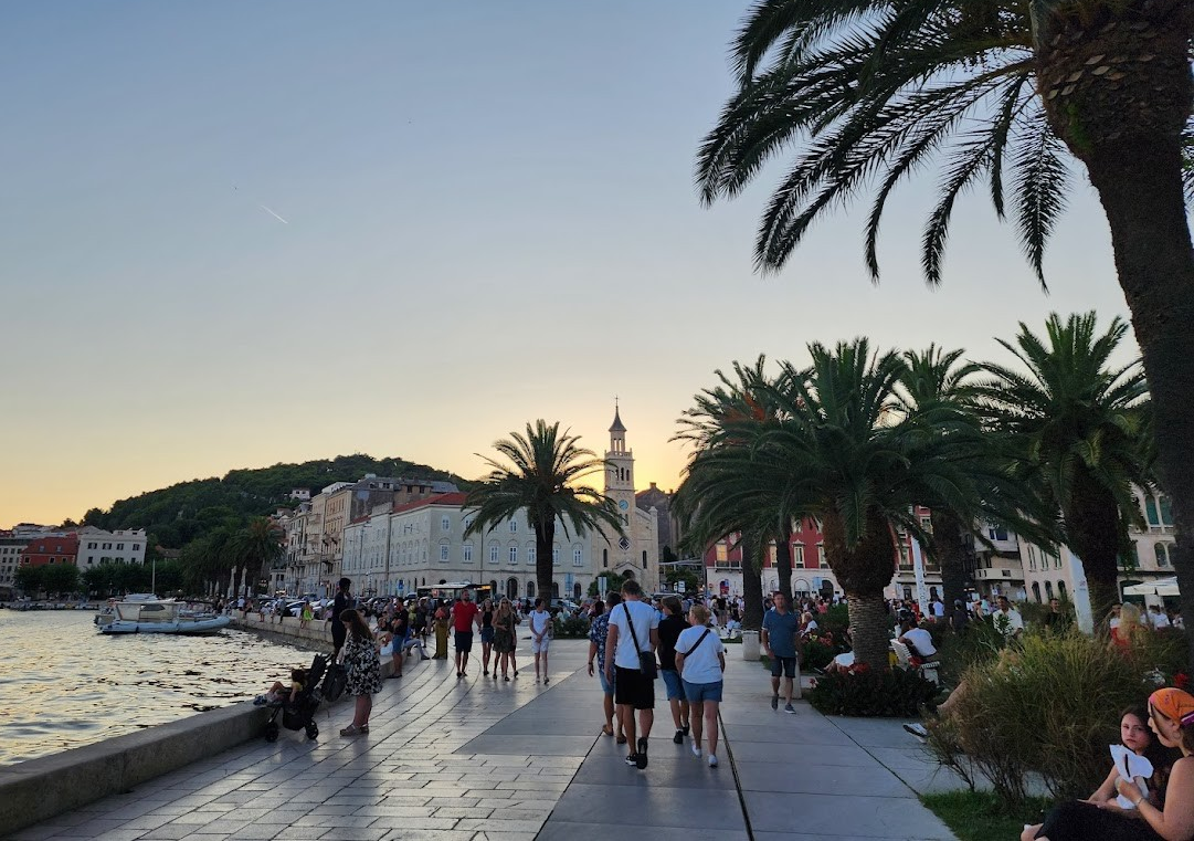 Riva Promenade in Split, Croatia