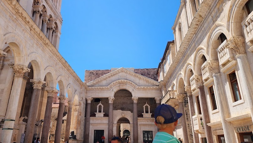 Peristyle in Split, Croatia